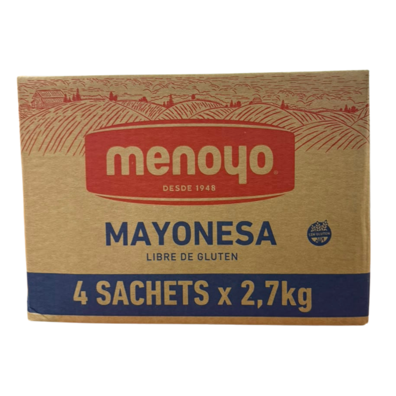 Mayonesa Menoyo Sin Tacc- Kosher Sachet 2.5 Kg X 4 Und
