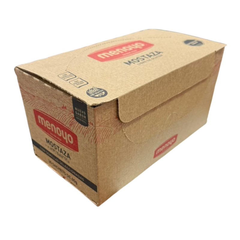 Mostaza Menoyo 30 Sachets De 60gr Gastronomicos Restaurante