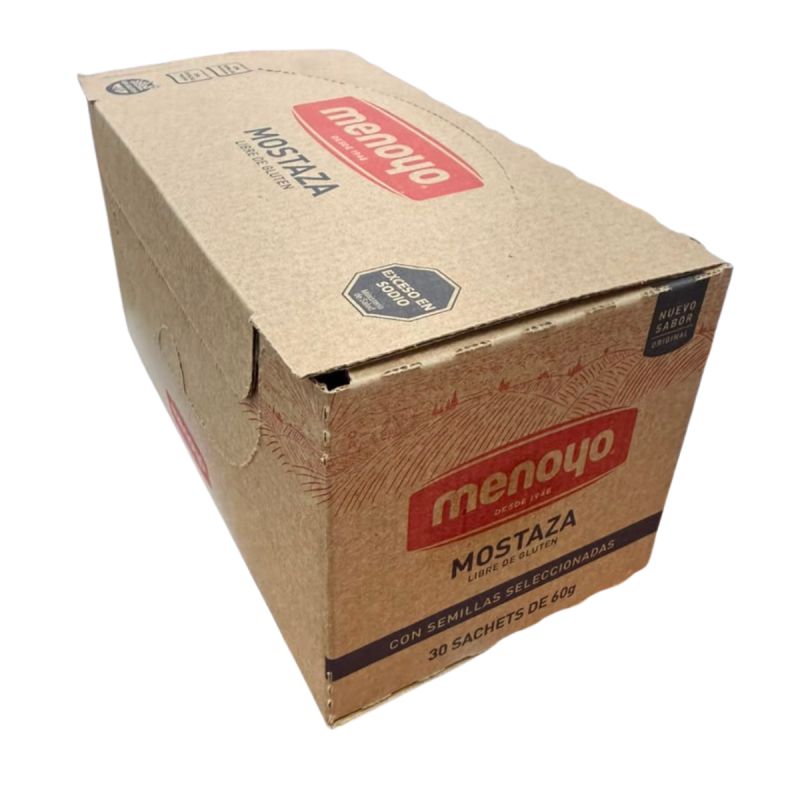 Mostaza Menoyo 30 Sachets De 60gr Gastronomicos Restaurante