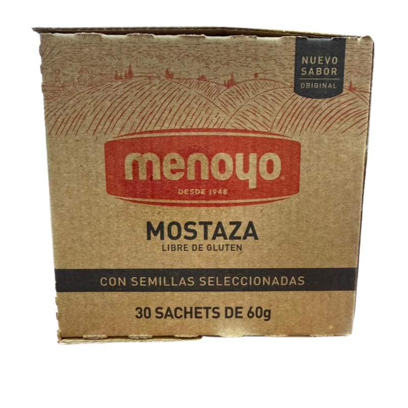 Mostaza Menoyo 30 Sachets De 60gr Gastronomicos Restaurante