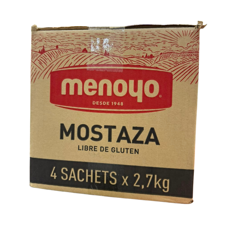 Mostaza Menoyo X 4 Sachets De 2,7kg Libre De Gluten