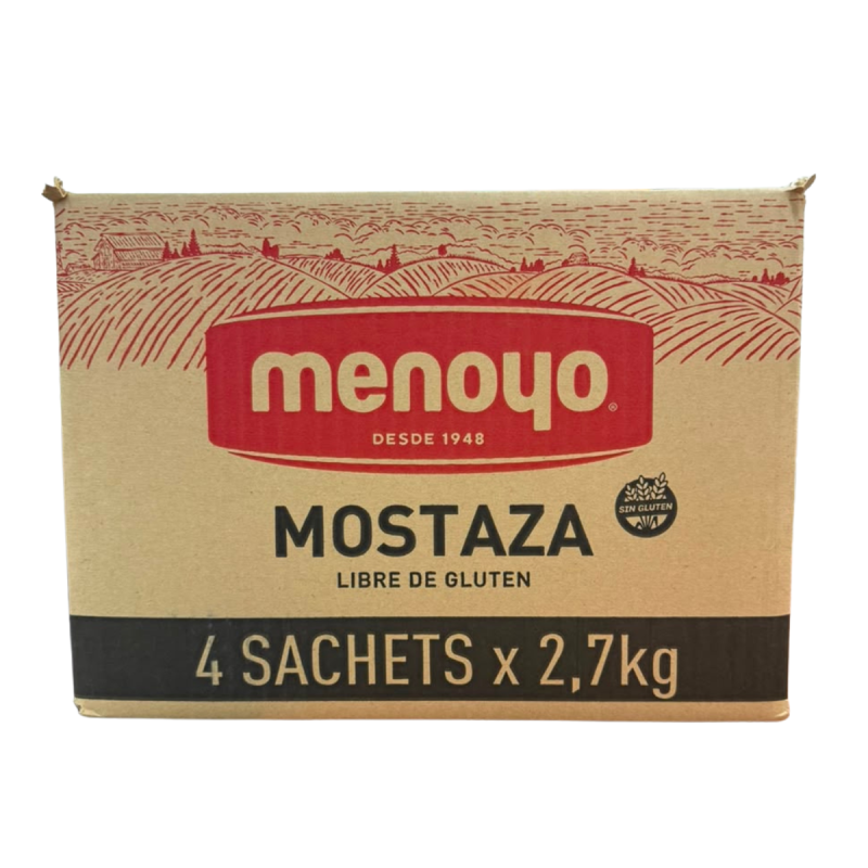 Mostaza Menoyo X 4 Sachets De 2,7kg Libre De Gluten