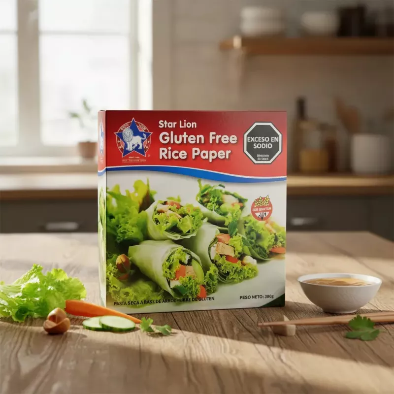Papel De Arroz Tipo Wrap Star Lion 50 Un. Sin Gluten