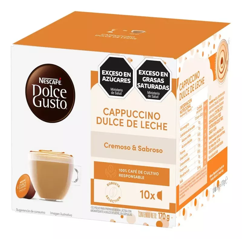 Cápsulas De Café Nescafé® Dolce Gusto® Cappuccino Dulce De Leche - X 10
