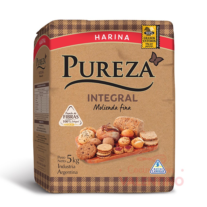 HARINA INTEGRAL FINA PUEREZA X 5K