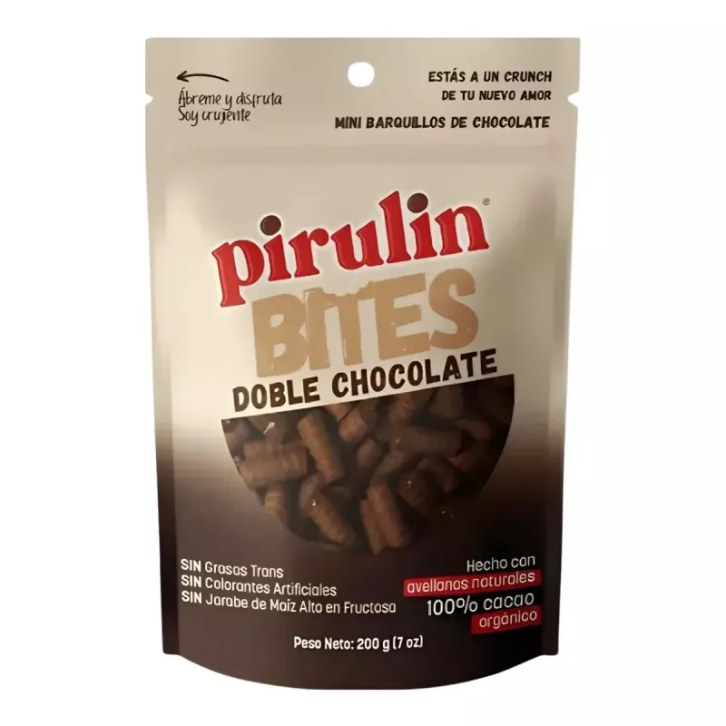 CAJA DE PIRULIN BITES DOBLE CHOCO 12UNDS X 200GR