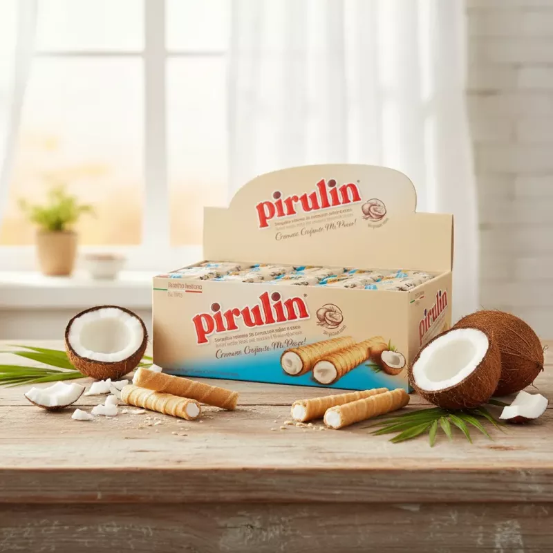PIRULIN CAJA 24 SACHETS. 24 GRS C/U COCO