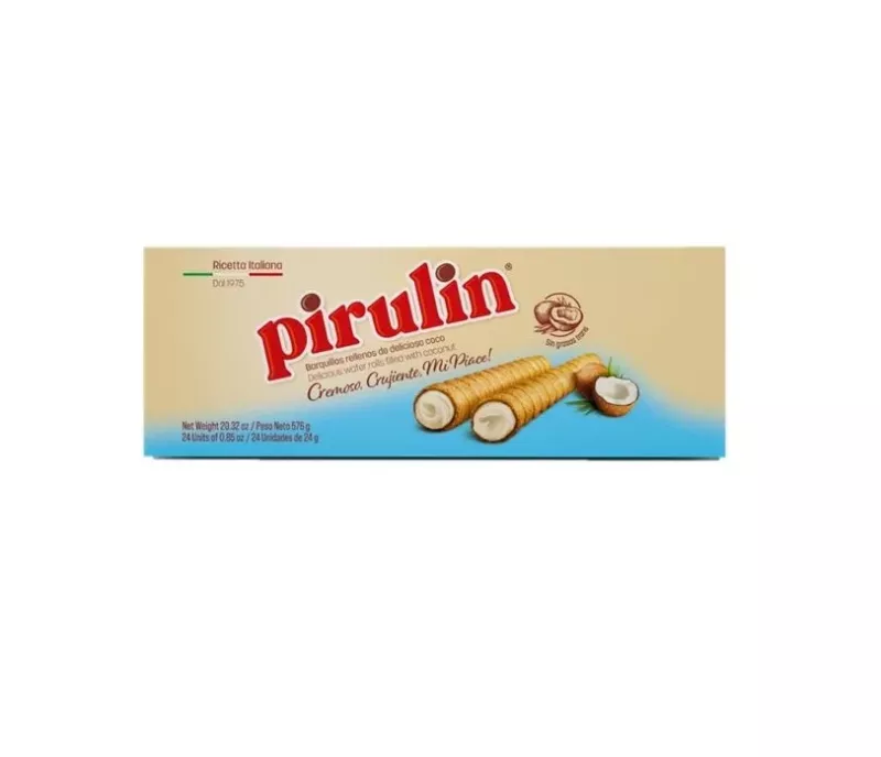PIRULIN CAJA 24 SACHETS. 24 GRS C/U COCO