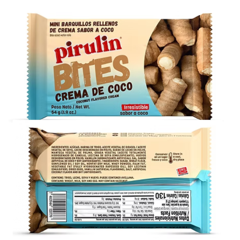DISPLAY DE PIRULIN BITE 12 UNDS X 54GR COCO