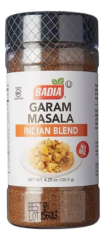condimento Badia Garam Masala Indian Blend 120,5 Grs