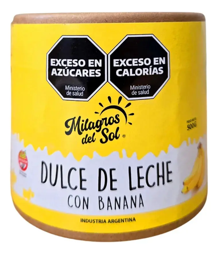 Dulce De Leche Con Banana Cuñete Cart 500g Milagros Del Sol