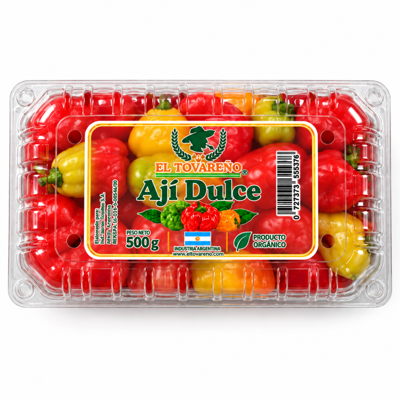 Aji dulce bandeja de 500gr Pack x 50 bandejas