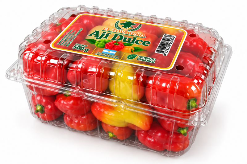 Aji dulce bandeja de 500gr Pack x 50 bandejas