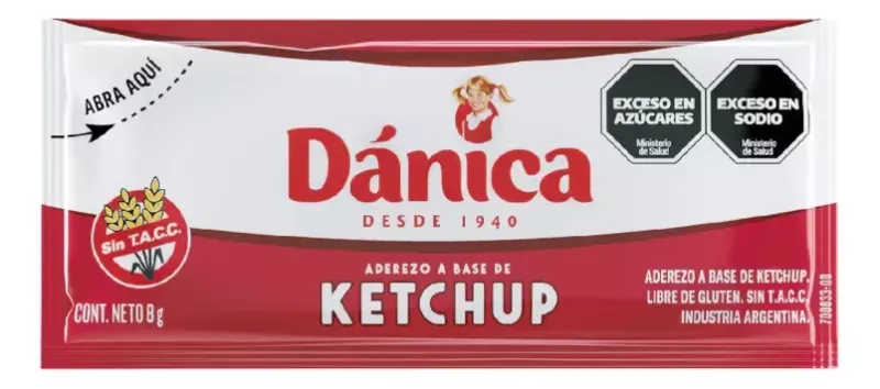 Ketchup Danica® | Individual | 192 Sachet X 8 Cc
