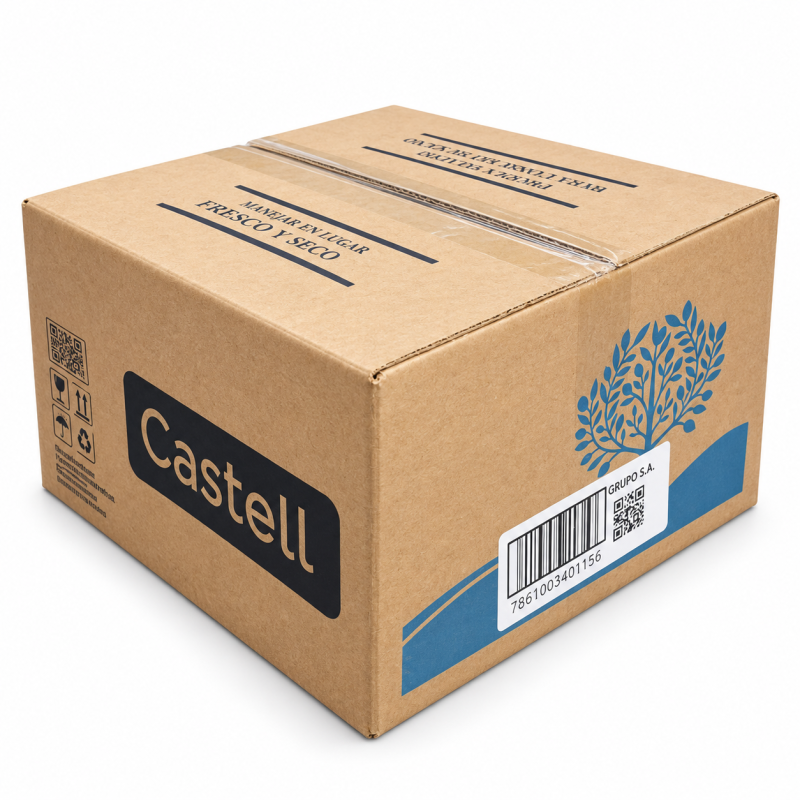 Aceitunas Rellenas Castell – 1,4 kg Caja de 4 unds