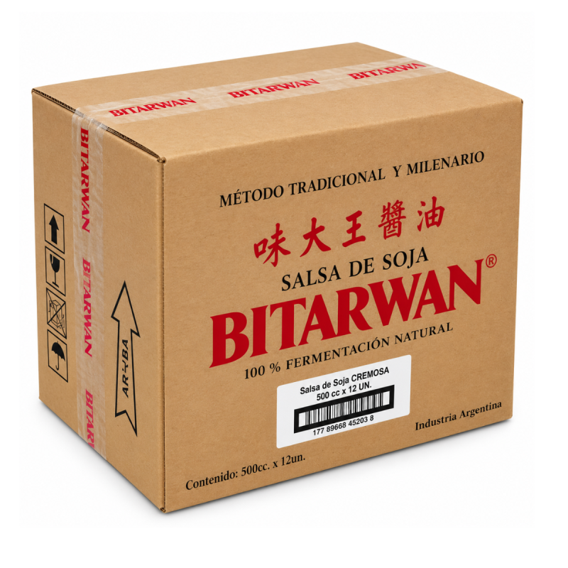 Caja de Soja cremosa 12unds x 500cc Bitarwan