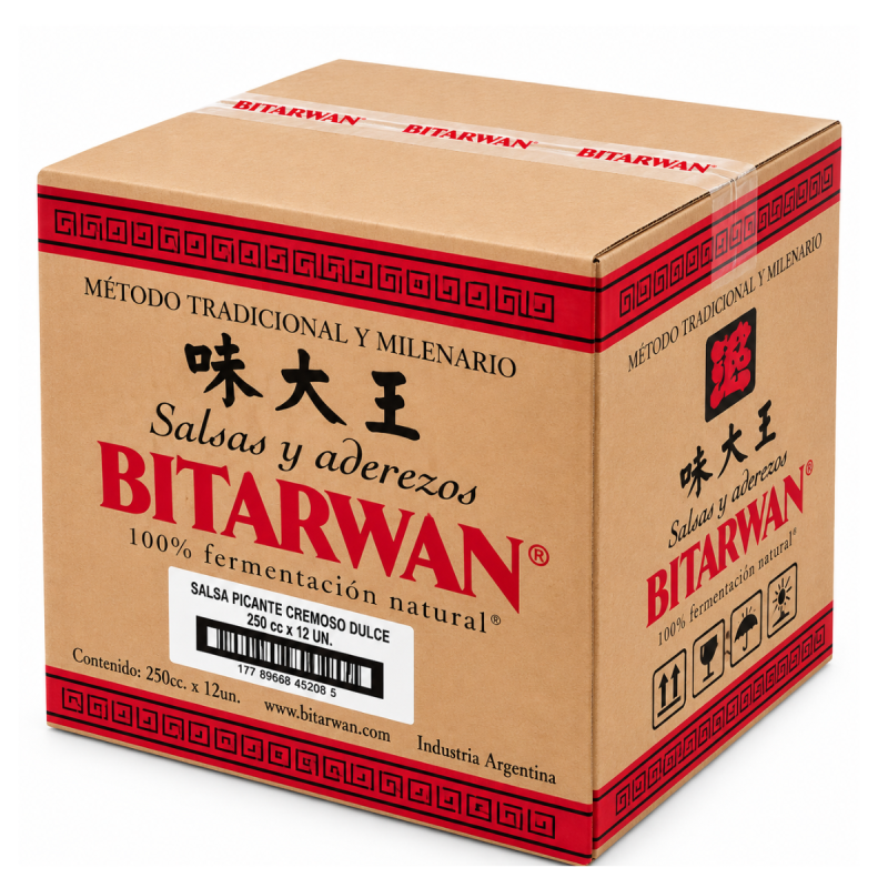 Caja de Picante cremoso 12x250cc Bitarwan