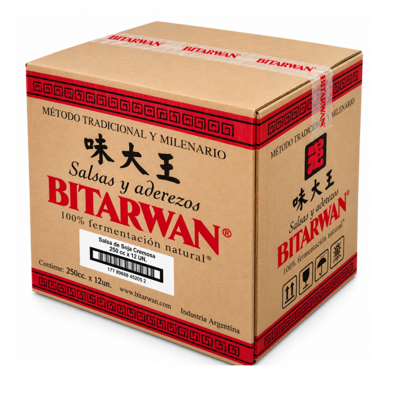 caja Soja Cremosa BITARWAN 12 x 250cc