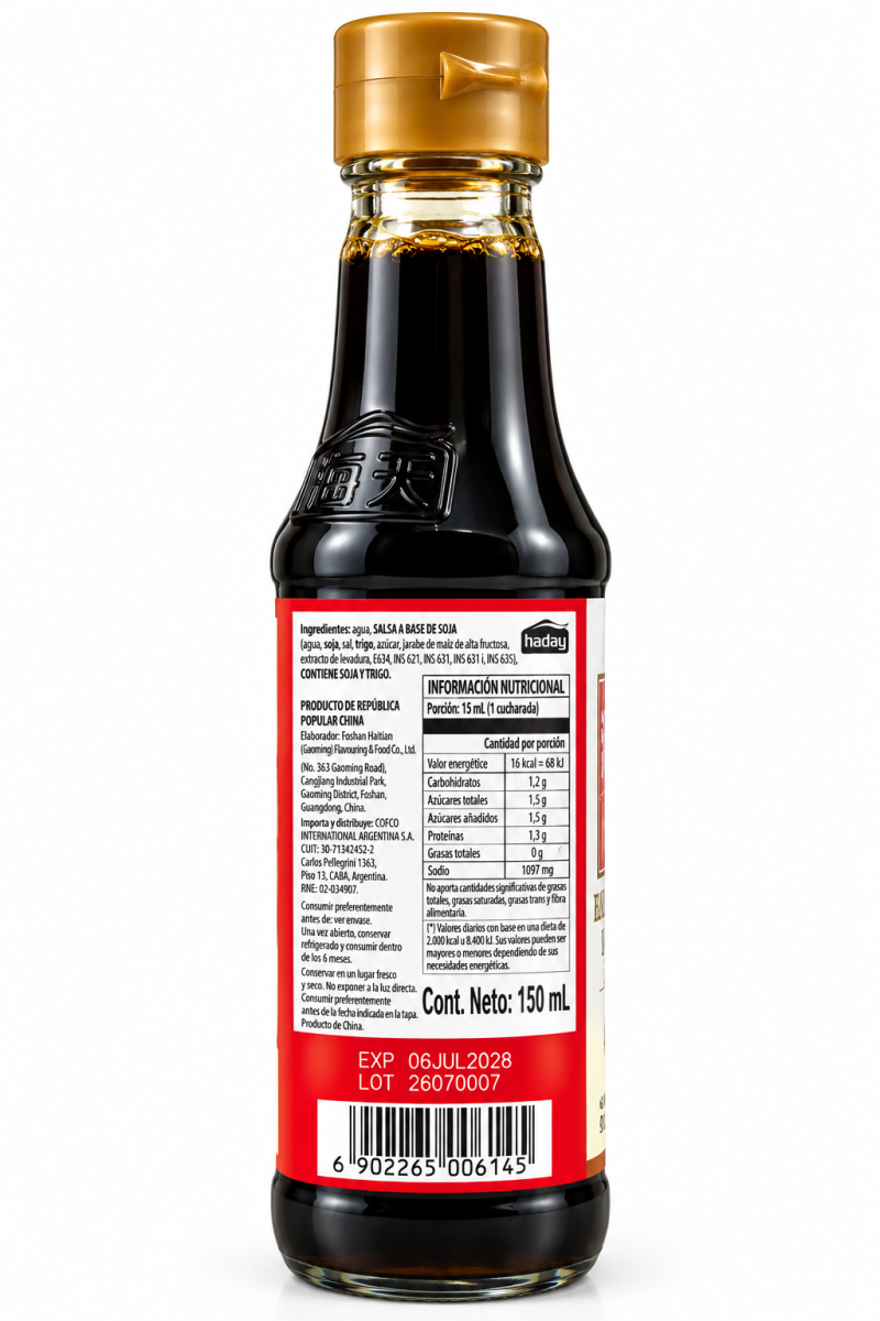 SALSA DE SOJA LIGTH DORADA 150ML