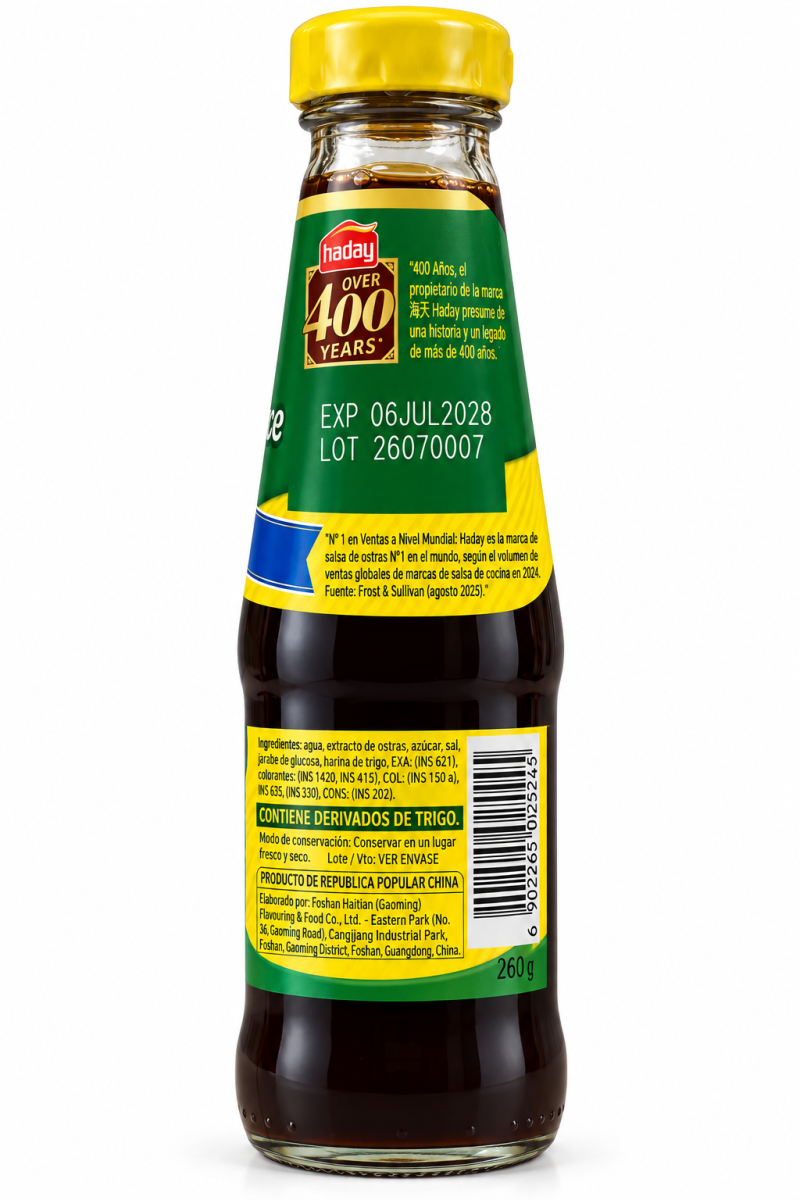 SALSA DE OSTRAS HADAY SUPERIOR 260G