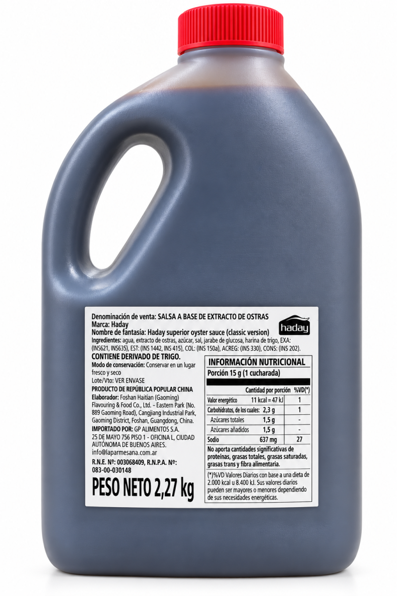 SALSA DE OSTRA SUPERIOR HADAY 2.27L