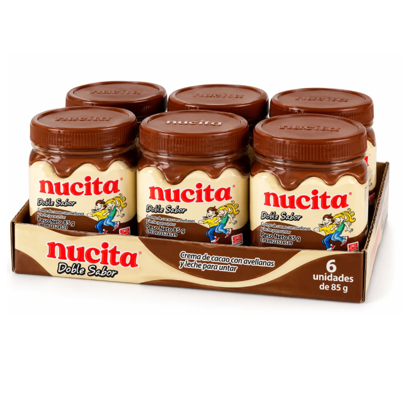 PACK DE 6 TARRITOS NUCITA X 85G