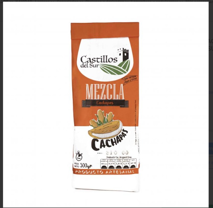 2x1 HARINA PARA CACHAPAS CASTILLOS DEL SUR 500G