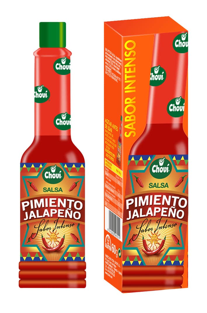 SALSA CHOVI PIMIENTO JALAPEÑO SIN TACC X60G