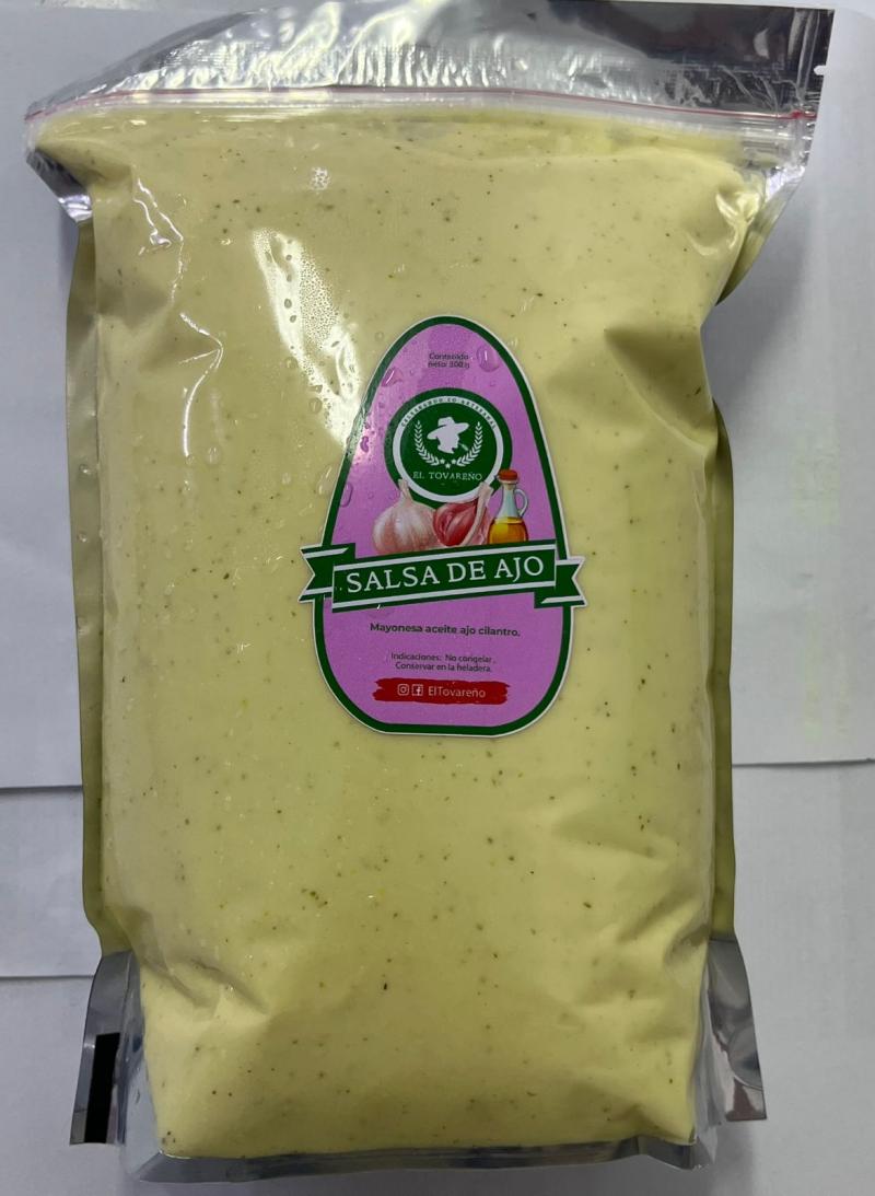 SALSA DE AJO EL TOVAREÑO BOLSA 1.8 KILOGRAMOS