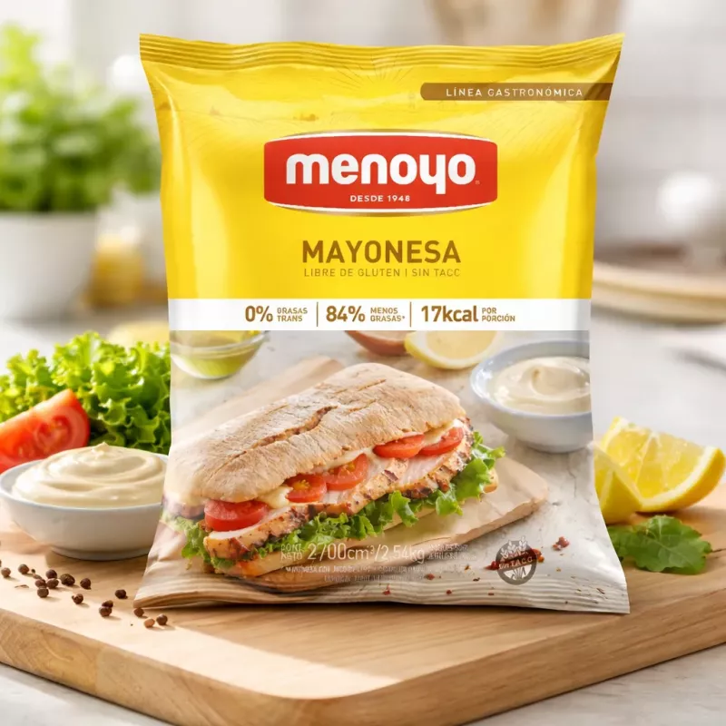 Mayonesa Menoyo Sin Tacc- Kosher Sachet 2.5 Kg