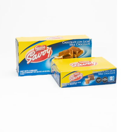 CHOCOLATE SAVOY 30GR CAJA X 12UNDS