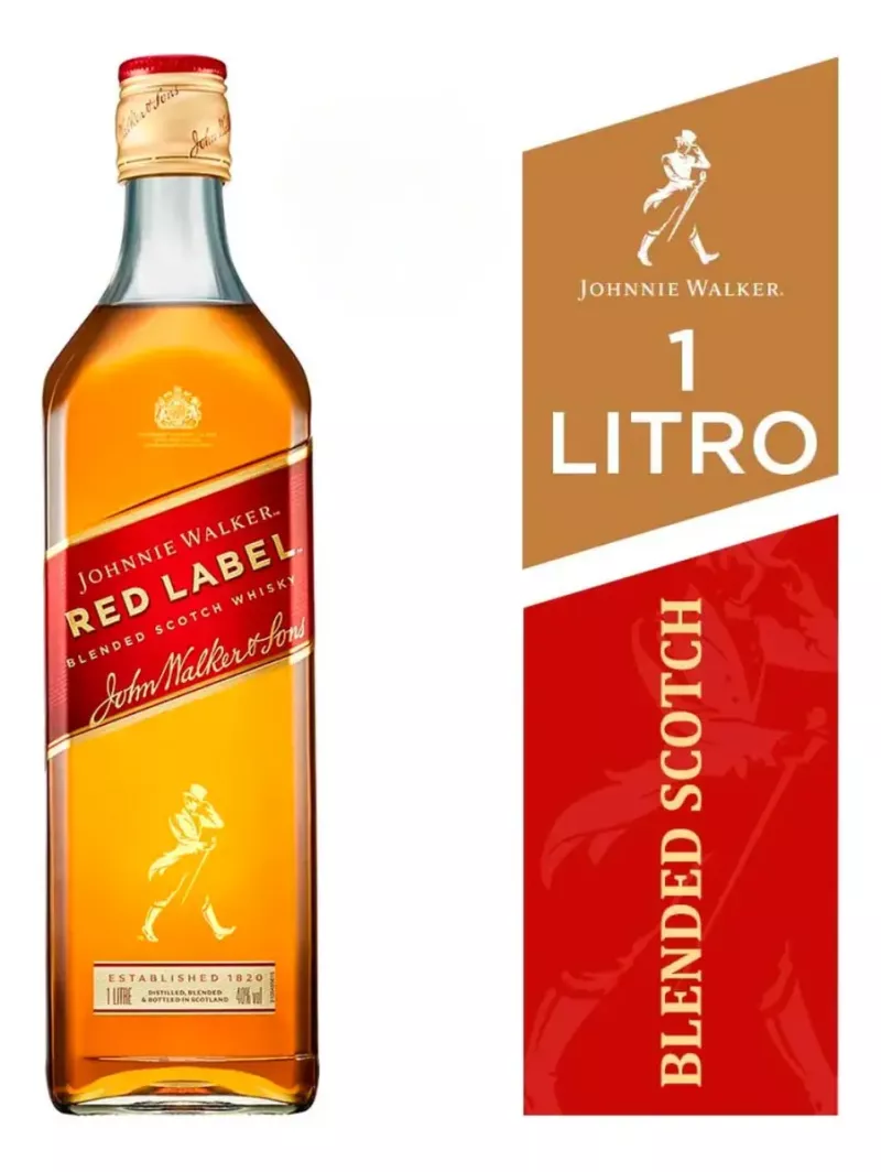 Whisky Johnnie Walker Red Label Botella 1 Litro