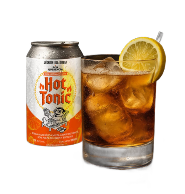 HOT TONIC BEBIDA ALCHÓLICA MIXTA PICANTE X 6 UNDS