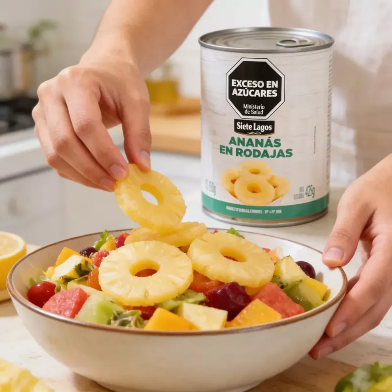 Anana En Almibar En Rodajas Siete Lagos 850 Gr Bolivia