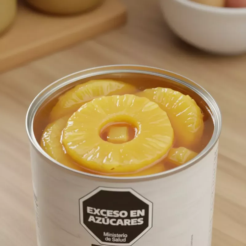 Anana En Almibar En Rodajas Siete Lagos 850 Gr Bolivia