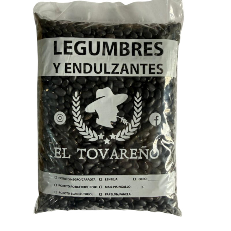 Porotos Negros Bolsa De 500grs Tovareño Precio x kilo