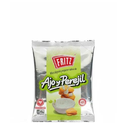 MEZCLA PARA PREPARAR SALSA FRITZ SABOR AJO Y PEREJIL CJX8UND