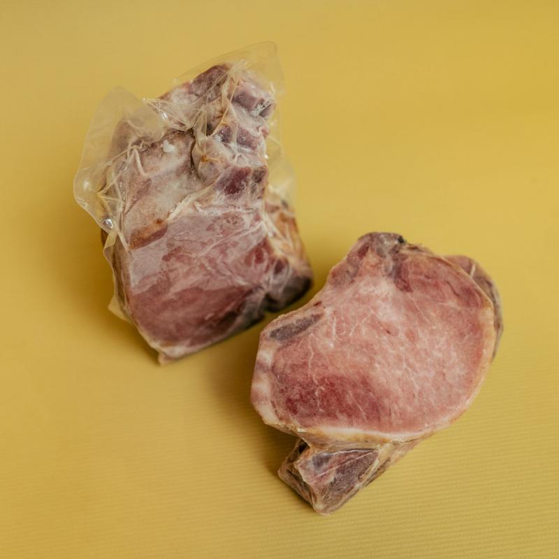 Chuleta de cerdo ahumada / pack al vacio x Kg