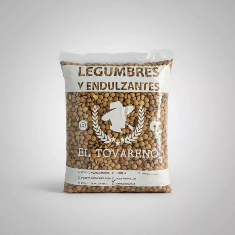 Lentejas En Bolsa De 500grs Tovareño Precio x 5 kilos