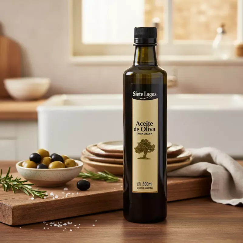 Aceite De Oliva Extra Virgen Siete Lagos 500 Ml
