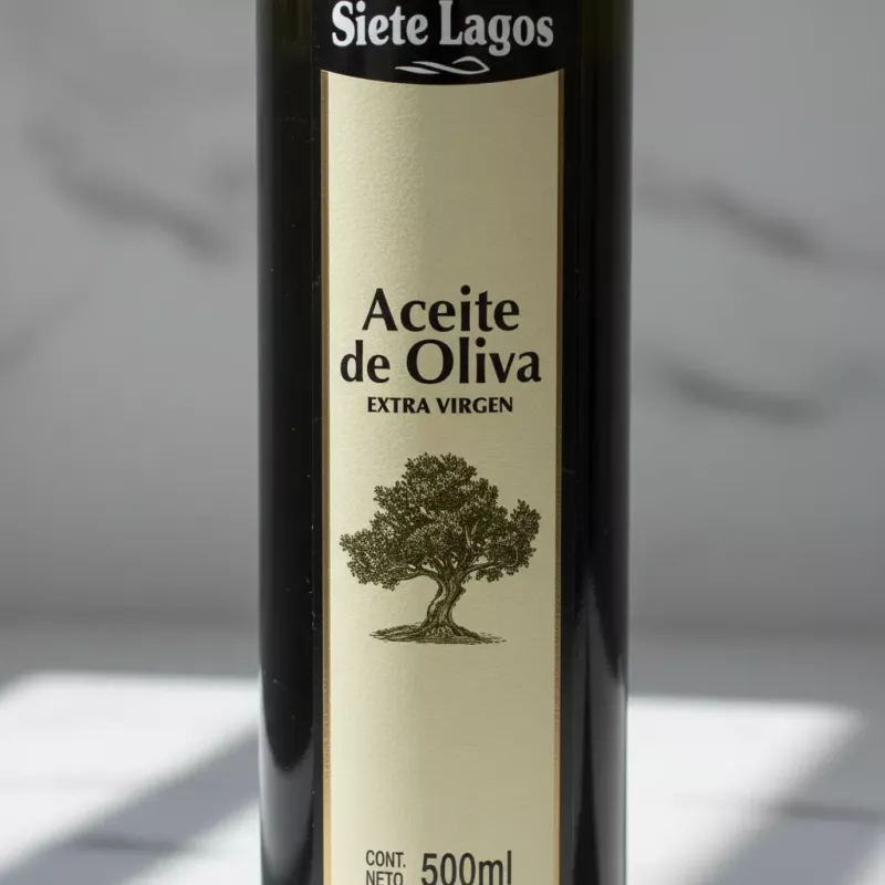Aceite De Oliva Extra Virgen Siete Lagos 500 Ml