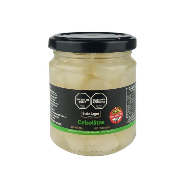 CEBOLLITAS SIETE LAGOS EN VINAGRE X200GNETO