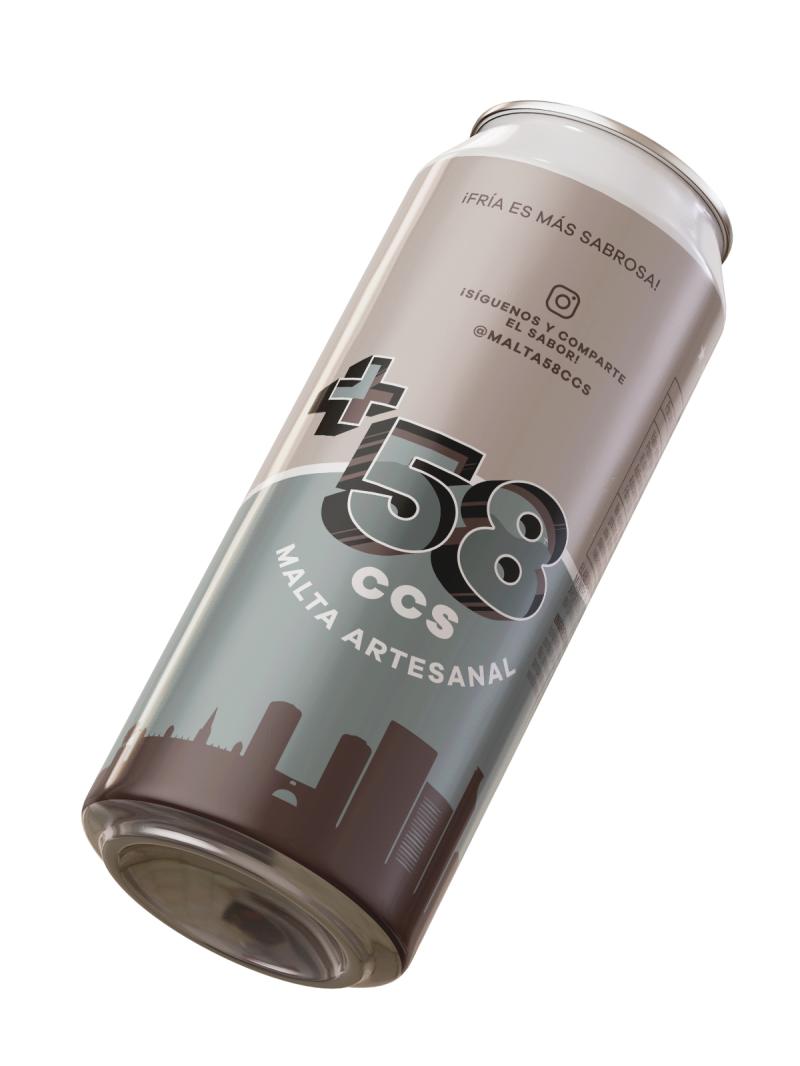 MALTA ARTESANAL +58 CCS 473 ML 12 UDS