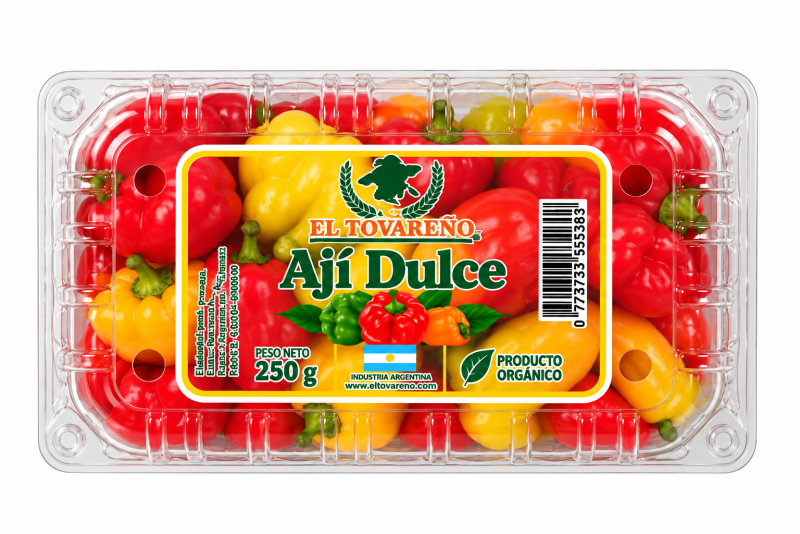 AJI DULCE EN BANDEJA 250GRS EL TOVAREÑO