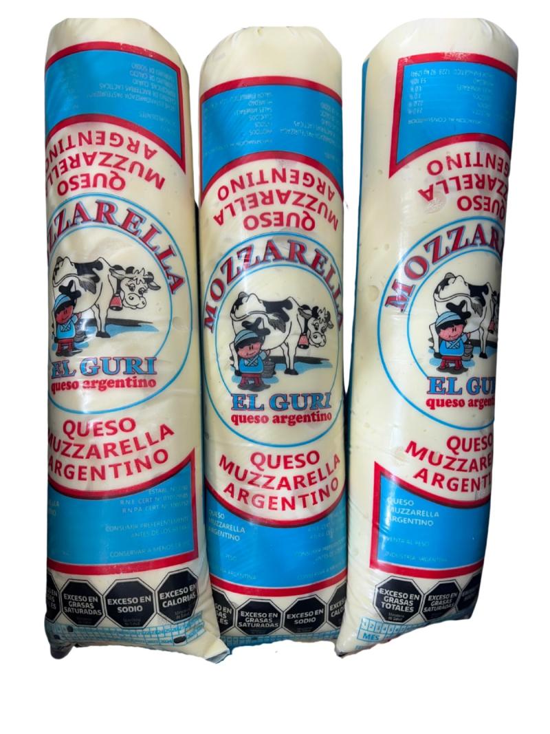 QUESO MOZZARELLA EL GURI CILINDRO DE 5KG APROX (PRECIO POR KG)