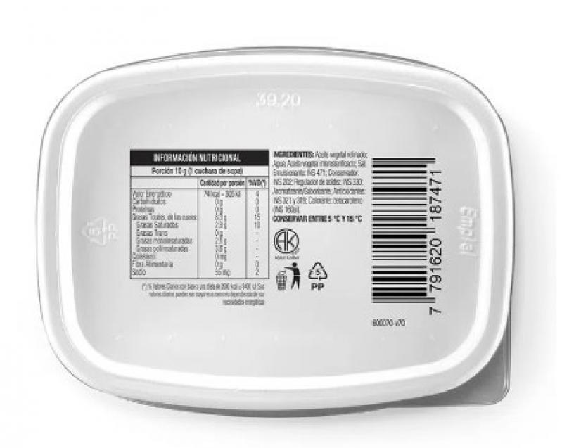 DANICA DORADA CREMOSA 250G X 12 UND