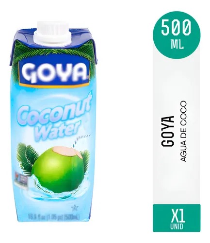 AGUA DE COCO PURA NATURAL SIN AZUCARES 500ML GOYA