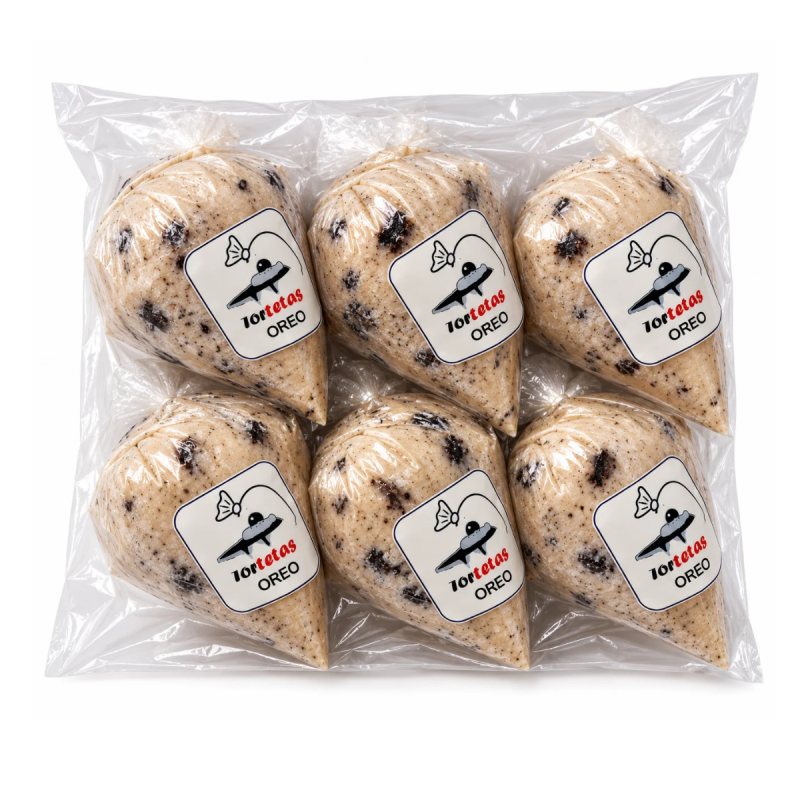 Pack de 6 Helados de Teta Tortetas – Sabor Oreo