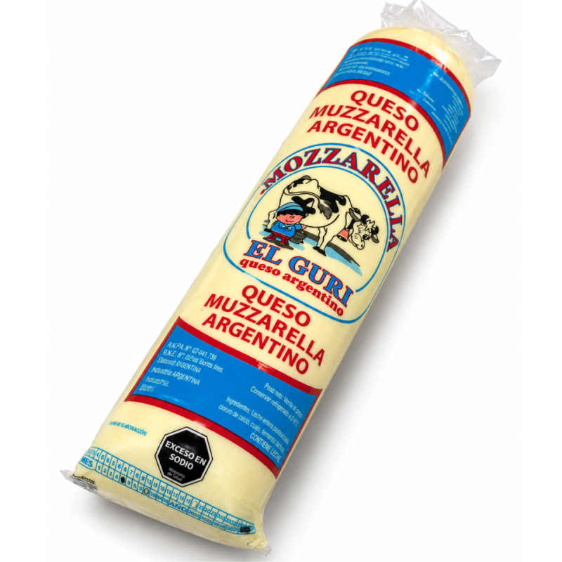 QUESO MOZZARELLA EL GURI CILINDRO DE 5KG APROX (PRECIO POR KG)
