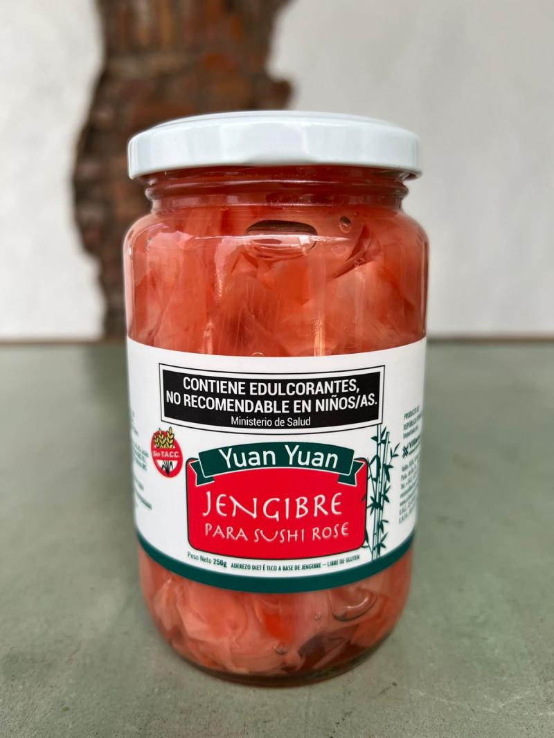 JENGIBRE PARA SUSHI ROSA EN LAMINAS x 250gr